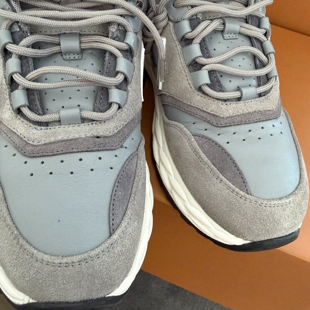 MCM Skywander Calf Suede & Leather Low-Top Lace-Up Women's Sneakers , sz 37 - Picture 8 of 12